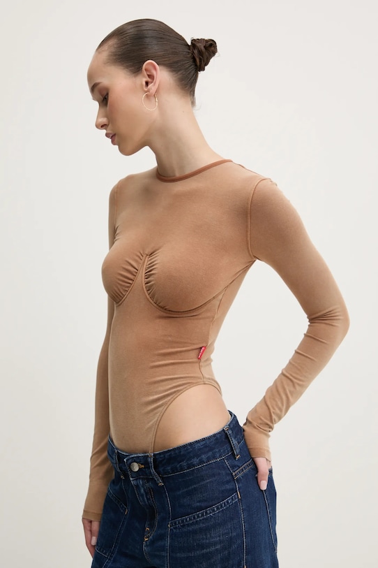 

Боди T-FINNE-Q2 с майкой Diesel, коричневый