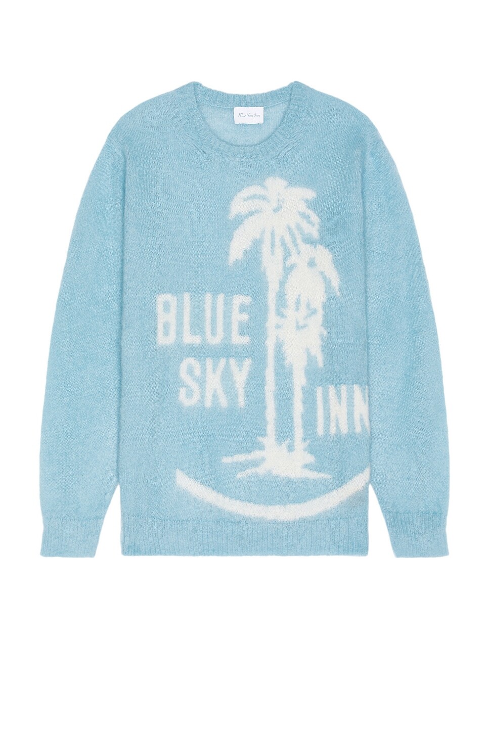 

Свитер из мохера с пальмами Blue Sky Inn, цвет Arctic Blue