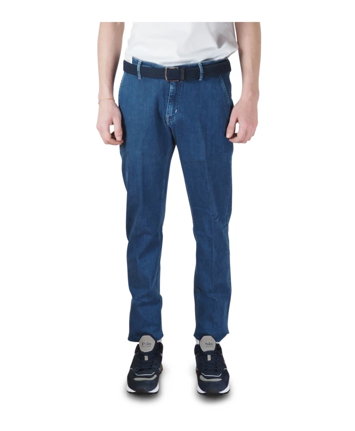 

Джинсы свободного кроя в стиле гранж Pt Torino, синий