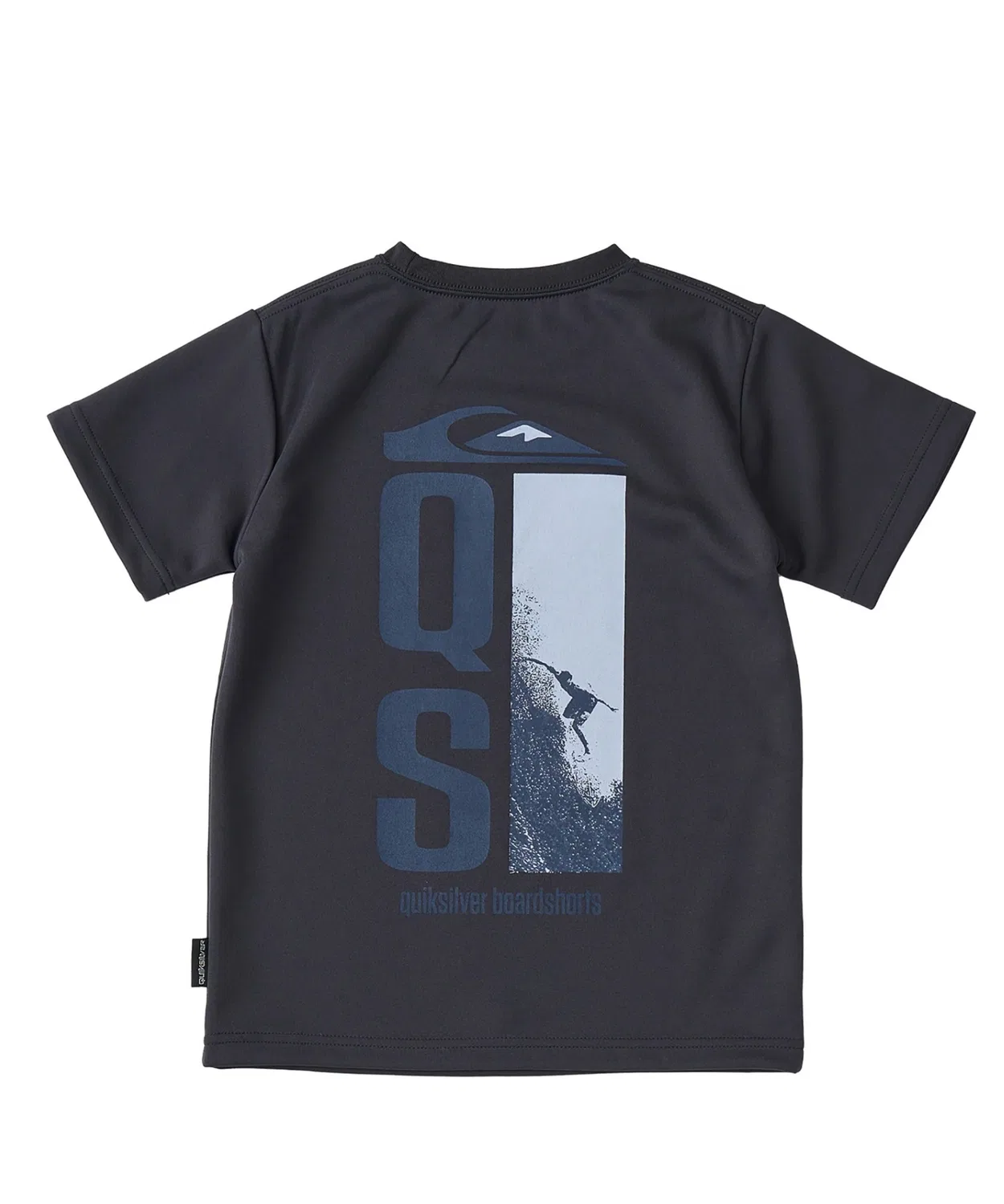 Рашгард детский Quiksilver QUIK DROP SS YOUTH с фотопринтом, серый уголь