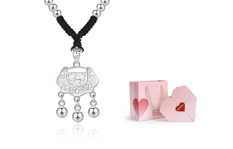 

MISS TOOYA Серебряный кулон с благопожелательным символом замка мира для женщин Sterling Silver