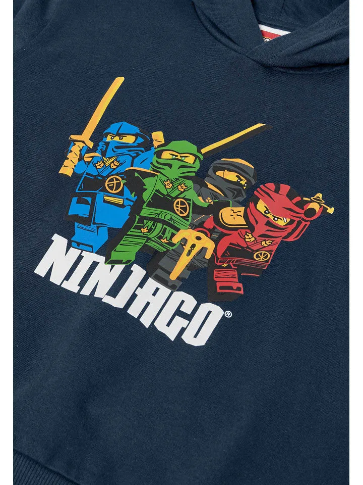 Капуzenpullover из хлопка LEGO, темно-синий — фото 3