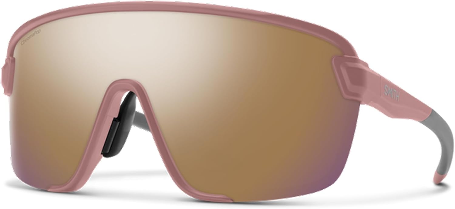 

Солнцезащитные очки SMITH Bobcat – спортивные очки с защитными линзами для катания на лыжах, велосипеде, горном велосипеде и других видов спорта – для мужчин и женщин, Matte Chalk Rose + Chromapop Rose Gold Mirror