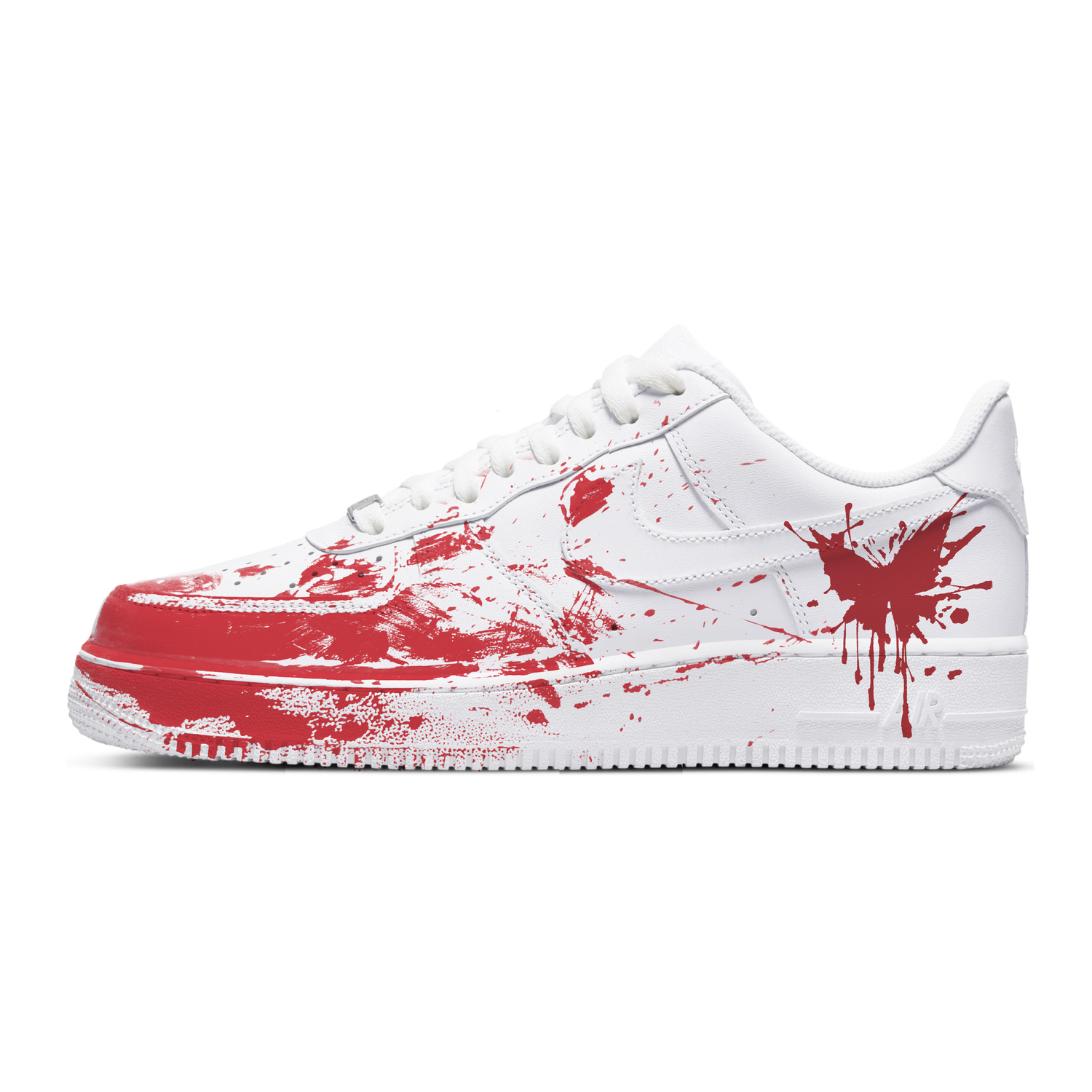 

Air Force 1 Jade Waist Slave Crime Scene противоскользящие износостойкие низкие скейтерские кроссовки Unisex белый Nike, красный