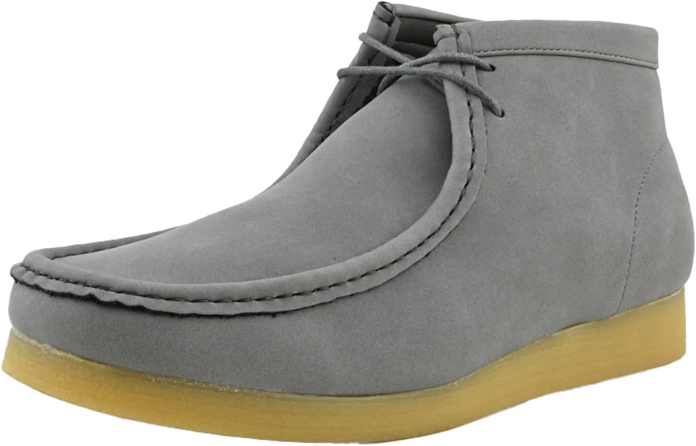 

Мужские повседневные ботинки Amali Chukka, высокие, на шнуровке, замшевые, пустынные ботинки с подошвой из каучука, серый