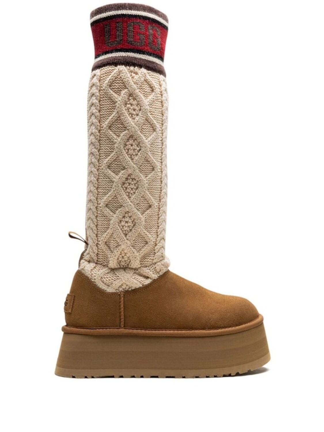 

Сапоги Classic Sweater Letter "Chestnut" UGG, нейтральный цвет