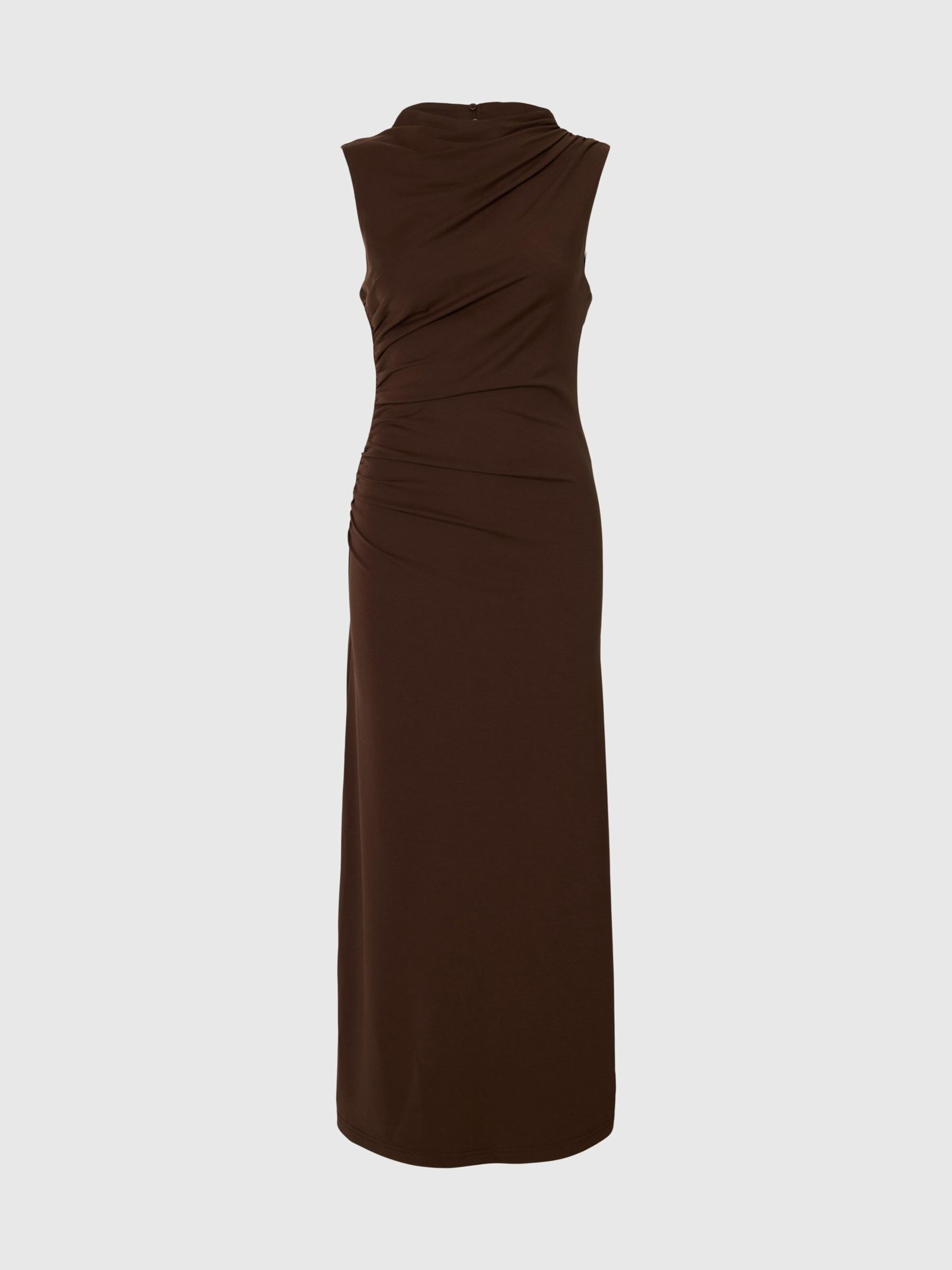

SELECTED Платье в темно-коричневом цвете