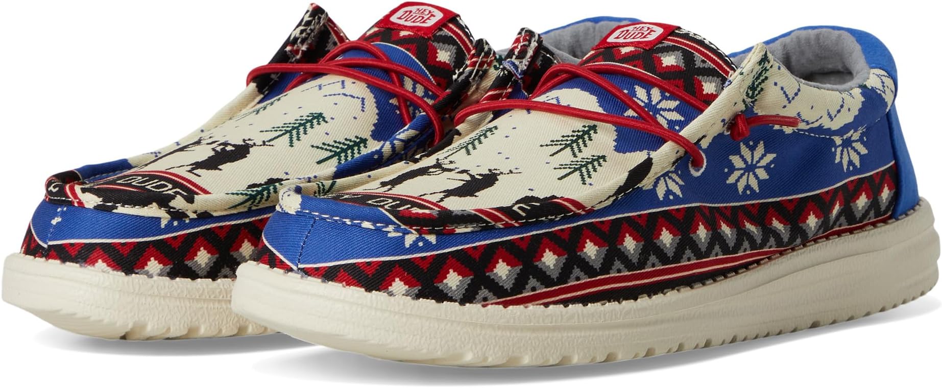 

Кроссовки Hey Dude Wally Holiday Cheers, цвет White/Multi