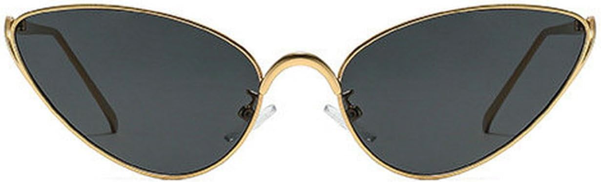 

Солнцезащитные очки Laureles в металлической оправе «кошачий глаз» для женщин, винтажные, золотистые, цвета шампанского, защита от ультрафиолета UV400, для мужчин и женщин, C1