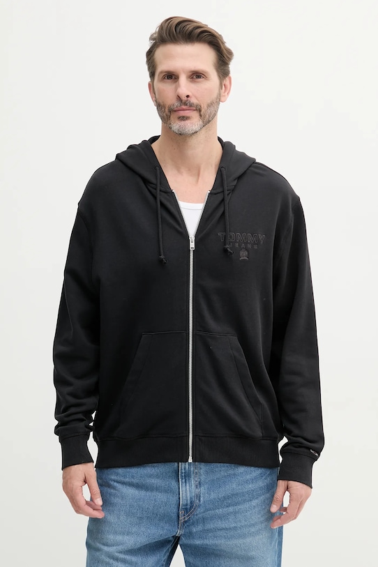 

Хлопковая толстовка Tommy Jeans, черный