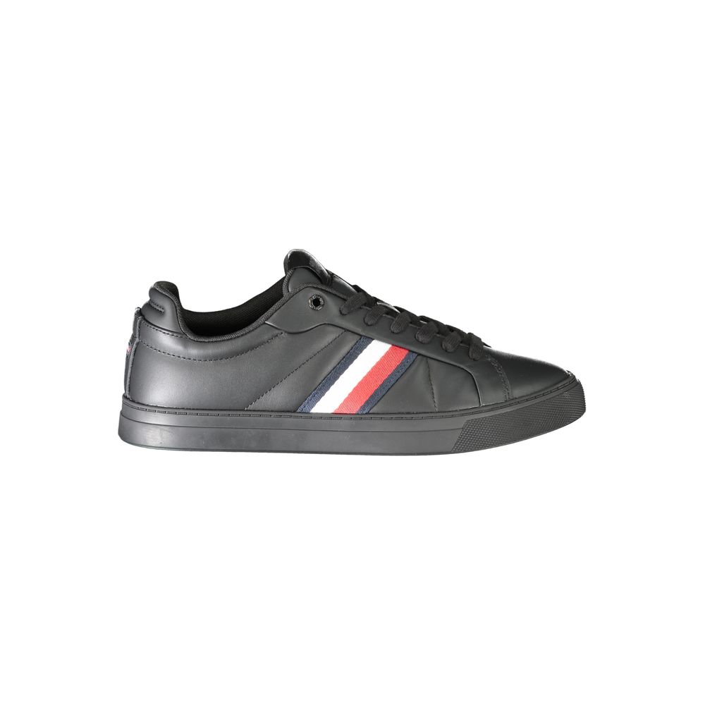 

Черные кожаные мужские кроссовки Tommy Hilfiger