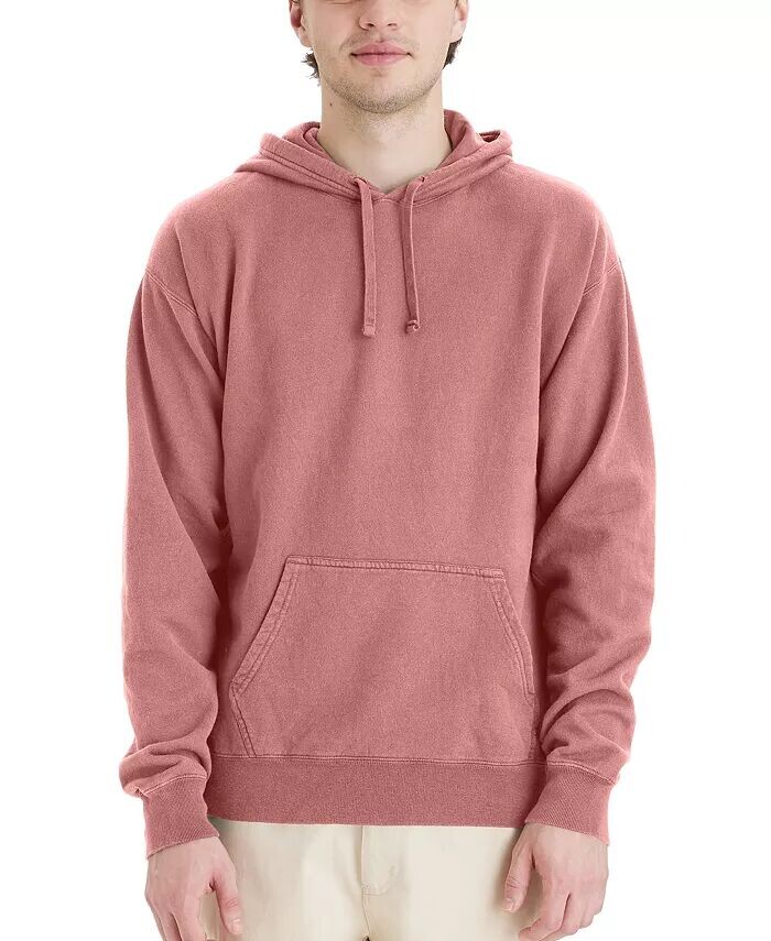 

Мужская толстовка из флиса, окрашенная в готовой одежде Hanes, розовый