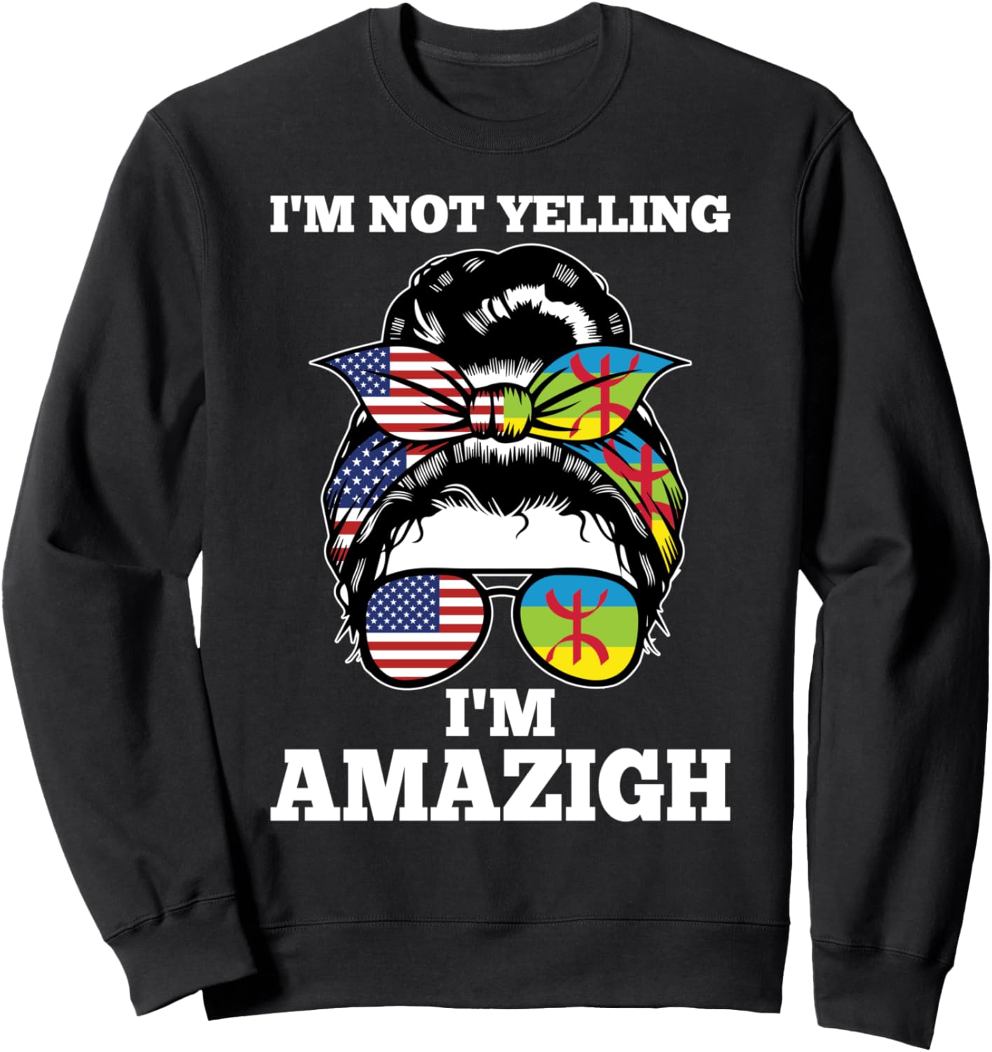 

Я не кричу, толстовка с надписью «Наследие амазигов» Amazigh Roots Berbers Gifts, черный