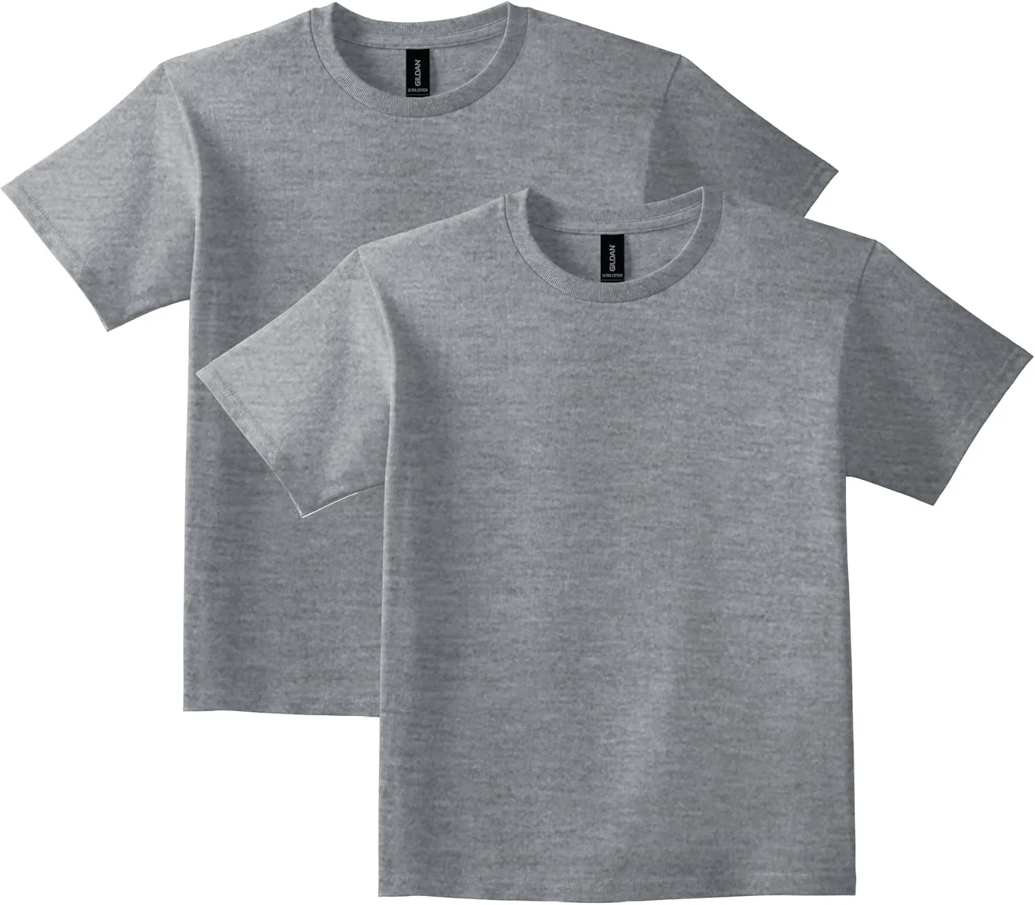 Футболка детская хлопковая Gildan, 2 шт, Sport Grey