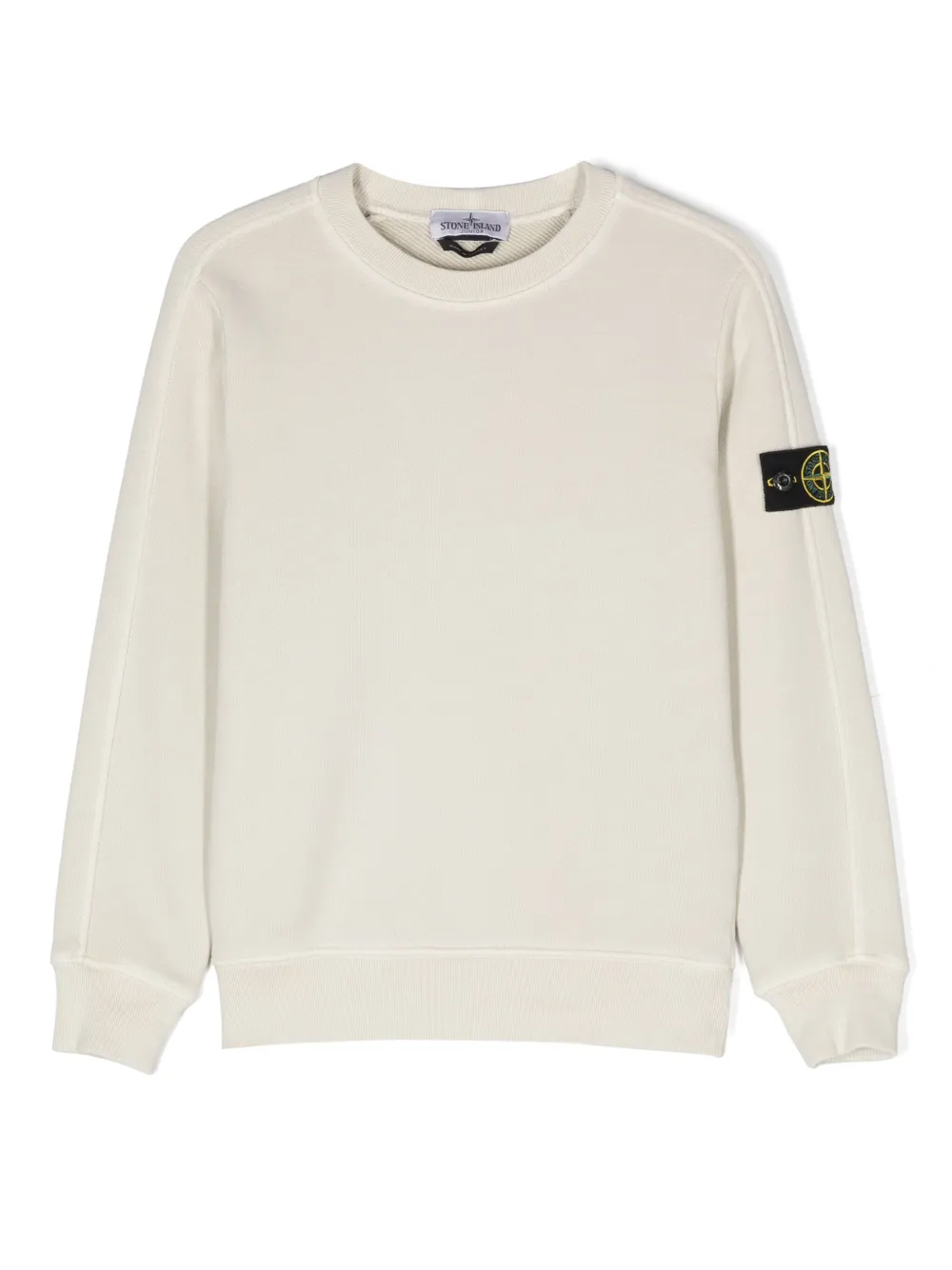 

Толстовка с нашивкой Compass Stone Island Junior, нейтральный