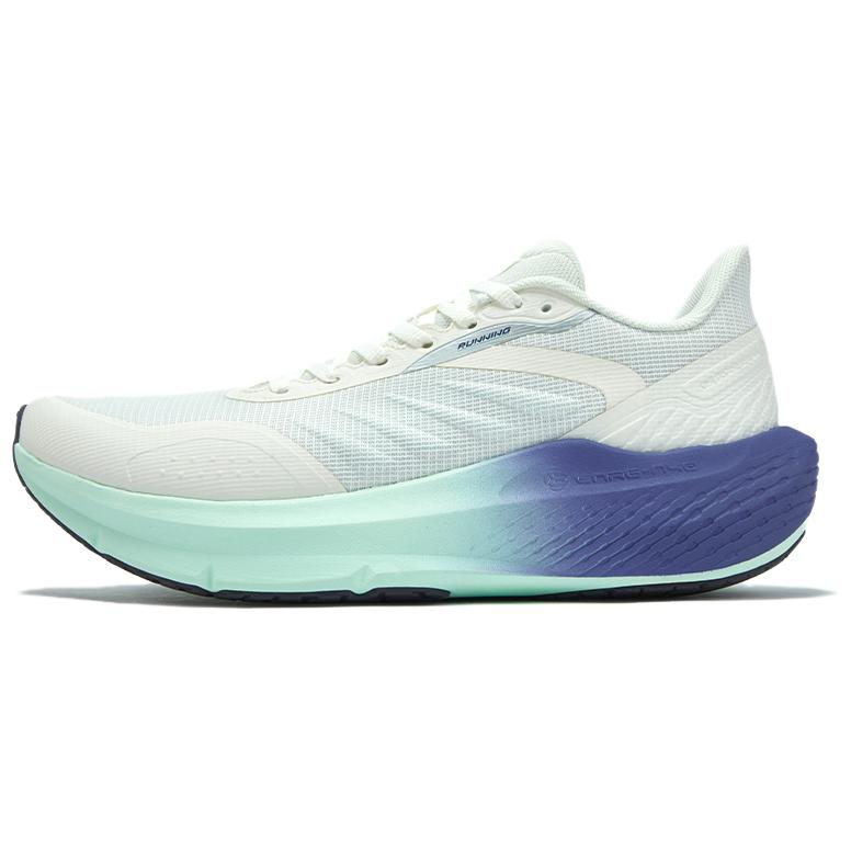 

361° Скользостойкие износостойкие низкие повседневные кроссовки для бега мужские White Teal Blue