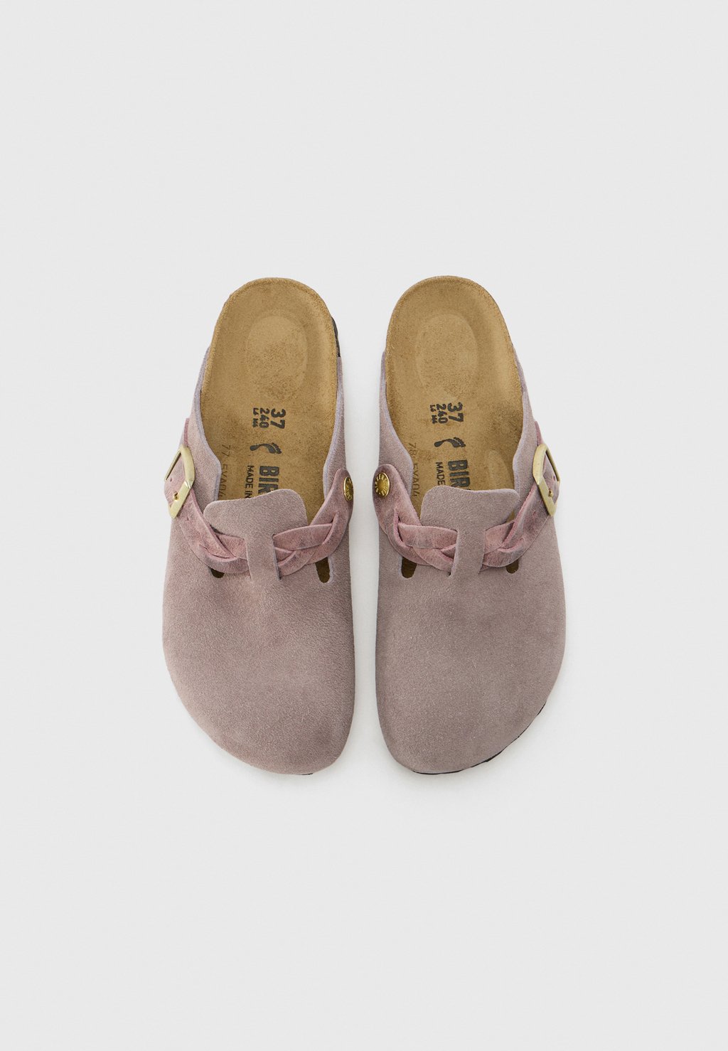 Мюли BOSTON BRAIDED LEOI/LEVE NARROW Birkenstock, фиолетовый — фото 4