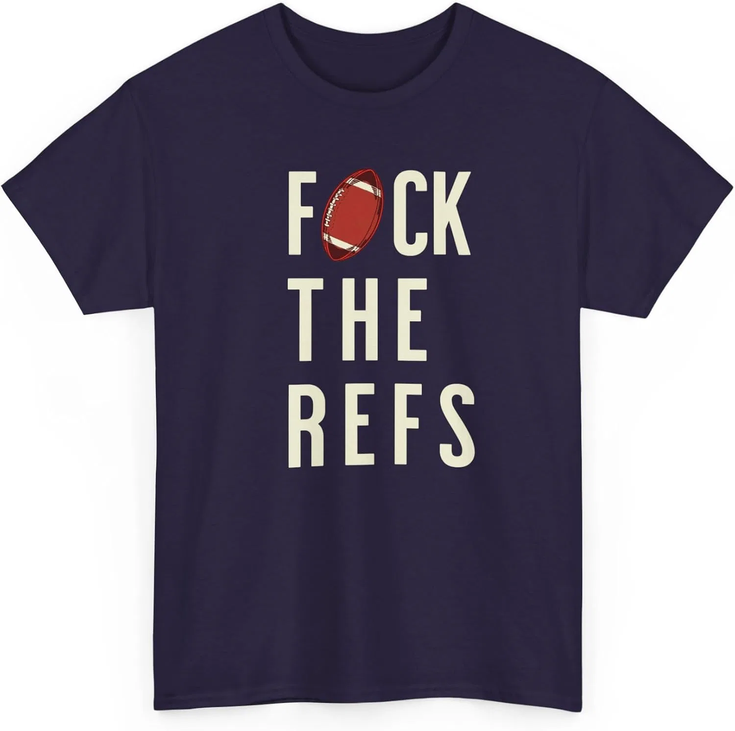 Футболка Funny F*ck The Refs с протестом против судей и юмором для фанатов спорта, унисекс для игрового дня GENERIC, Blackberry
