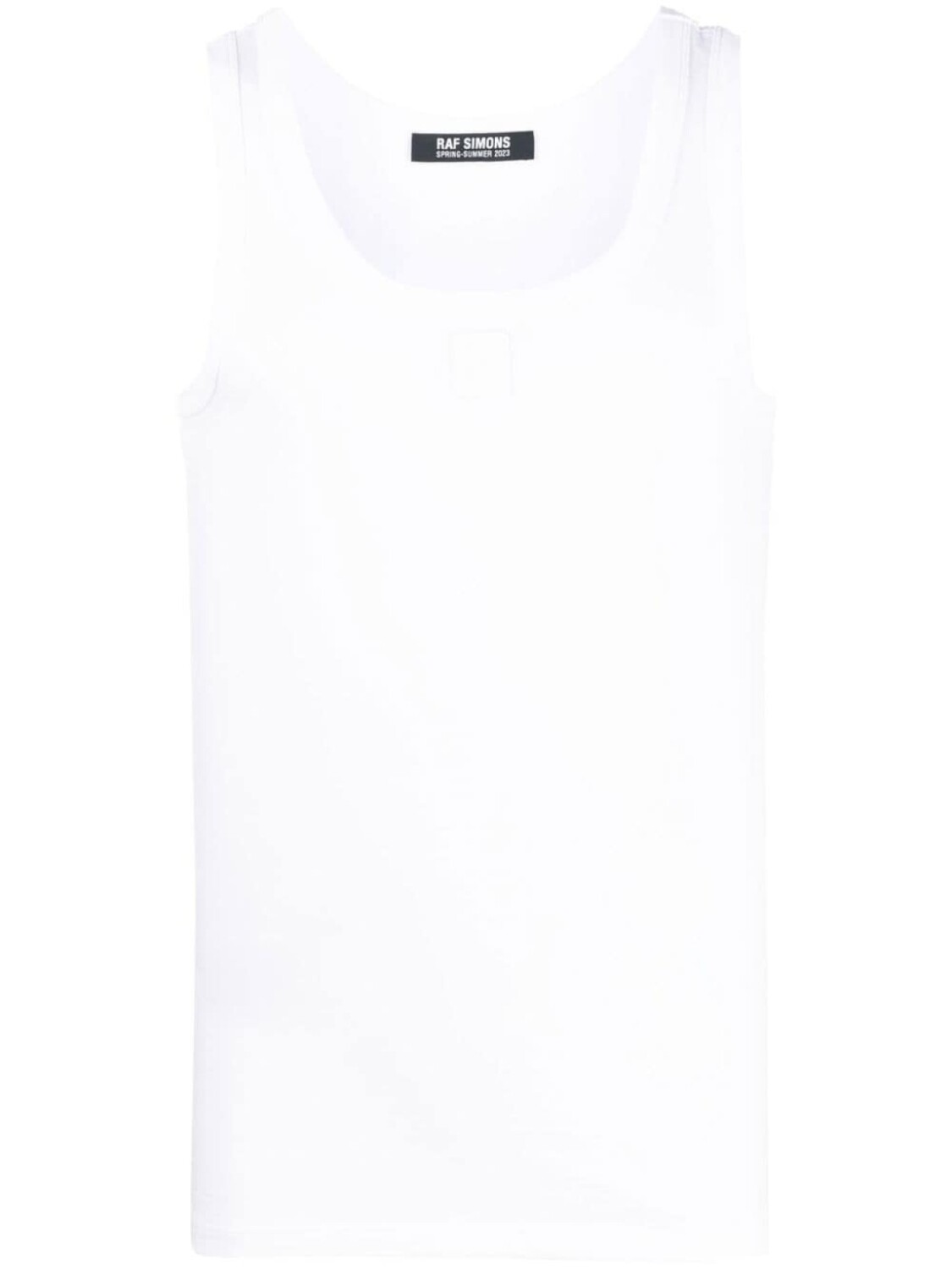 

Raf Simons топ с нашивкой-логотипом, белый