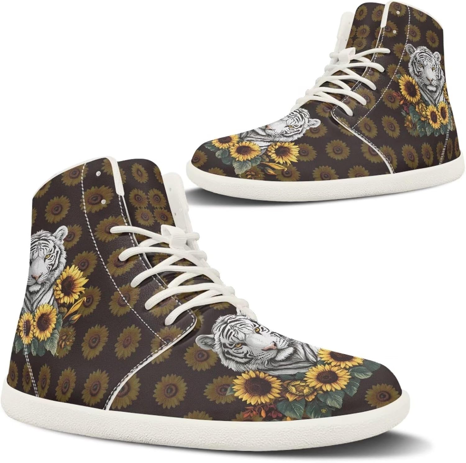 

Мужские минималистичные босоножки, Модные кроссовки с широкой носочной частью, Обувь без подъема для тренировок, ходьбы, походов, бега, тенниса, размеры США 5-14 Fuxowvby, Sunflower Tiger