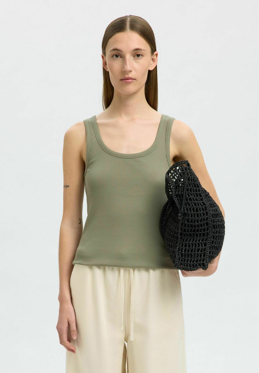 

Топ TANK Selected Femme, светло-зеленый