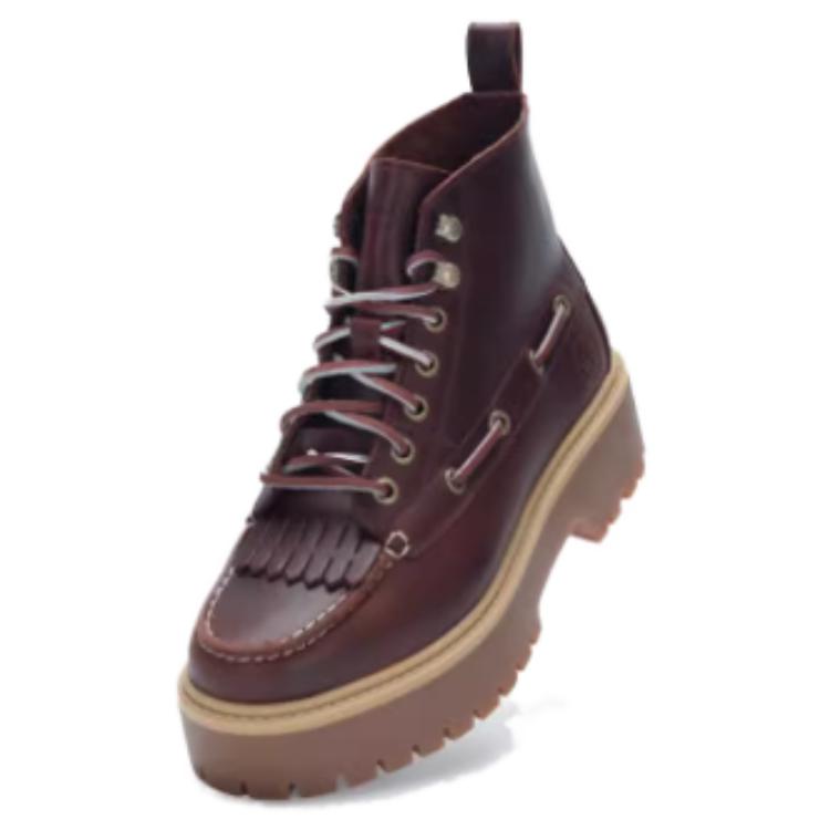 Ботинки женские Timberland Short Martin, красно-коричневый — фото 3
