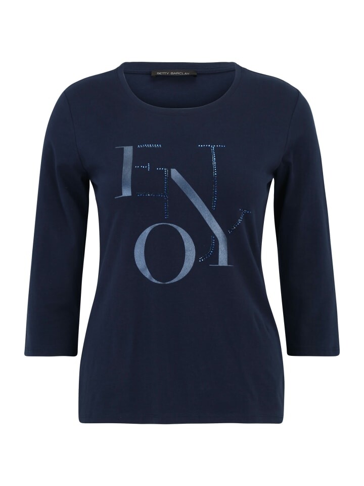 

Футболка Betty Barclay Basic Shirt mit Aufdruck, темно-синий