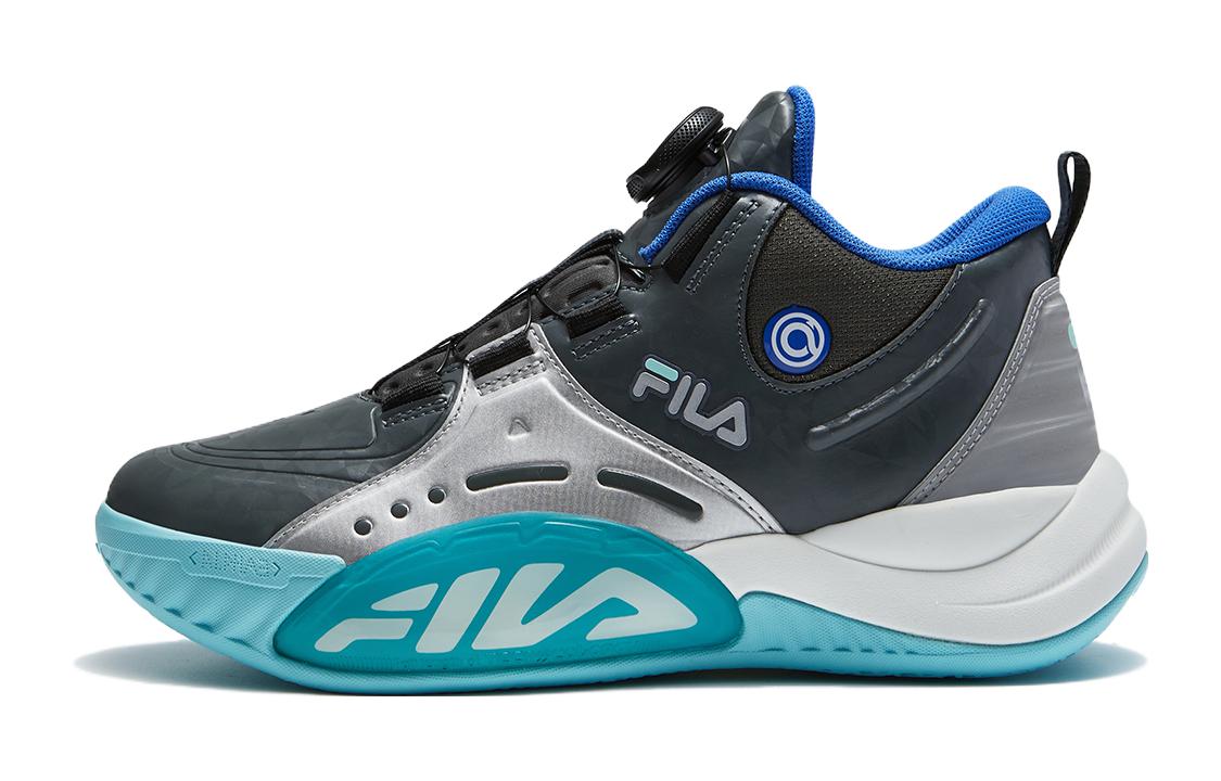 

FILA KIDS Детские баскетбольные кроссовки Shock Absorbers Low Top, серо-зеленые