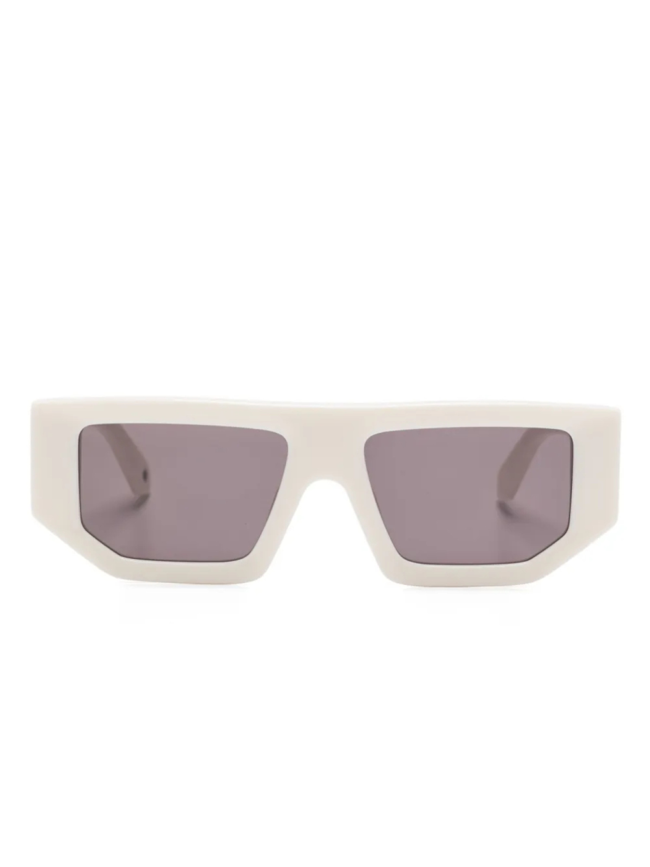 

Off-White Eyewear logo-plaque солнцезащитные очки, белый