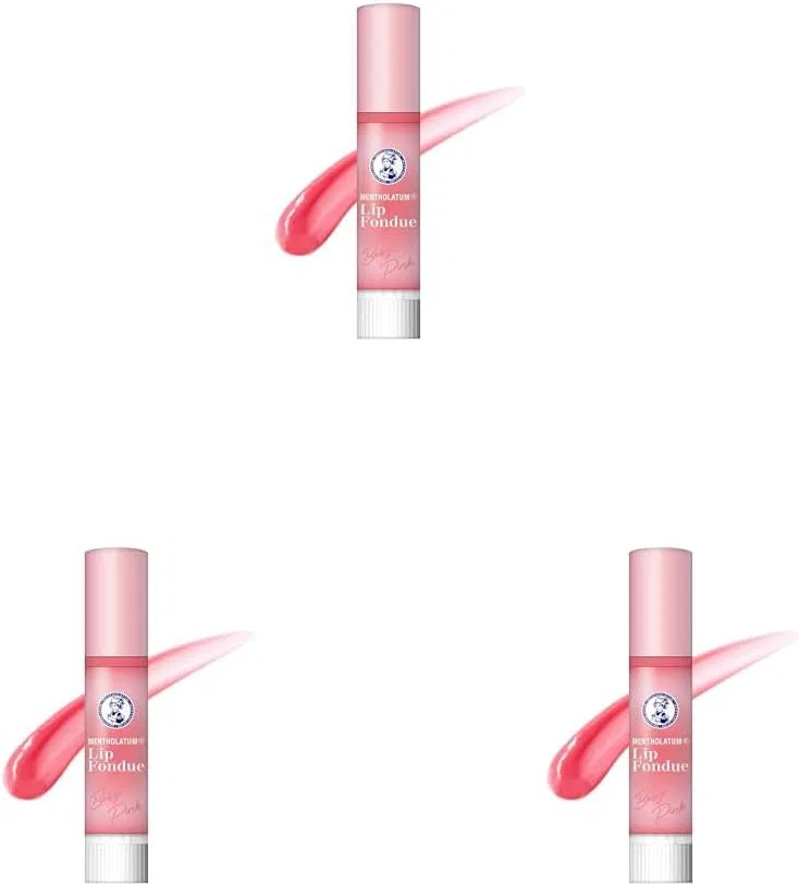 Блеск для губ Mentholatum Baby Pink, 3.2 г, аромат Fusion Floral, набор 3 шт Mentholatum Lip