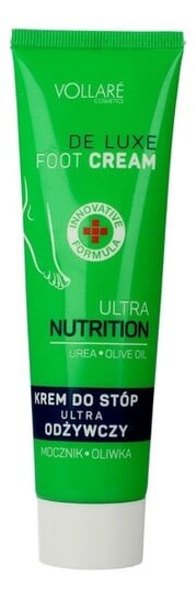 

Крем для ног питательный с мочевиной и оливкой, 100 мл Vollare, De Luxe