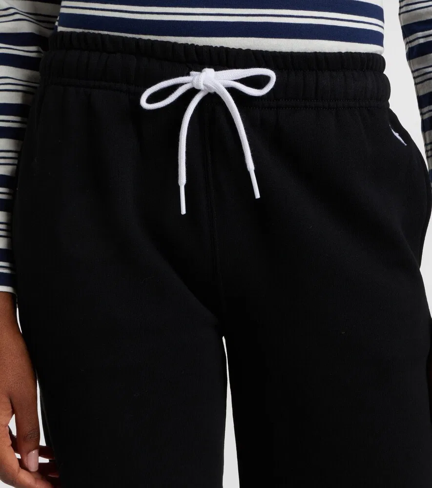 Спортивные штаны из смесовой хлопковой ткани Polo Ralph Lauren, черный — фото 3