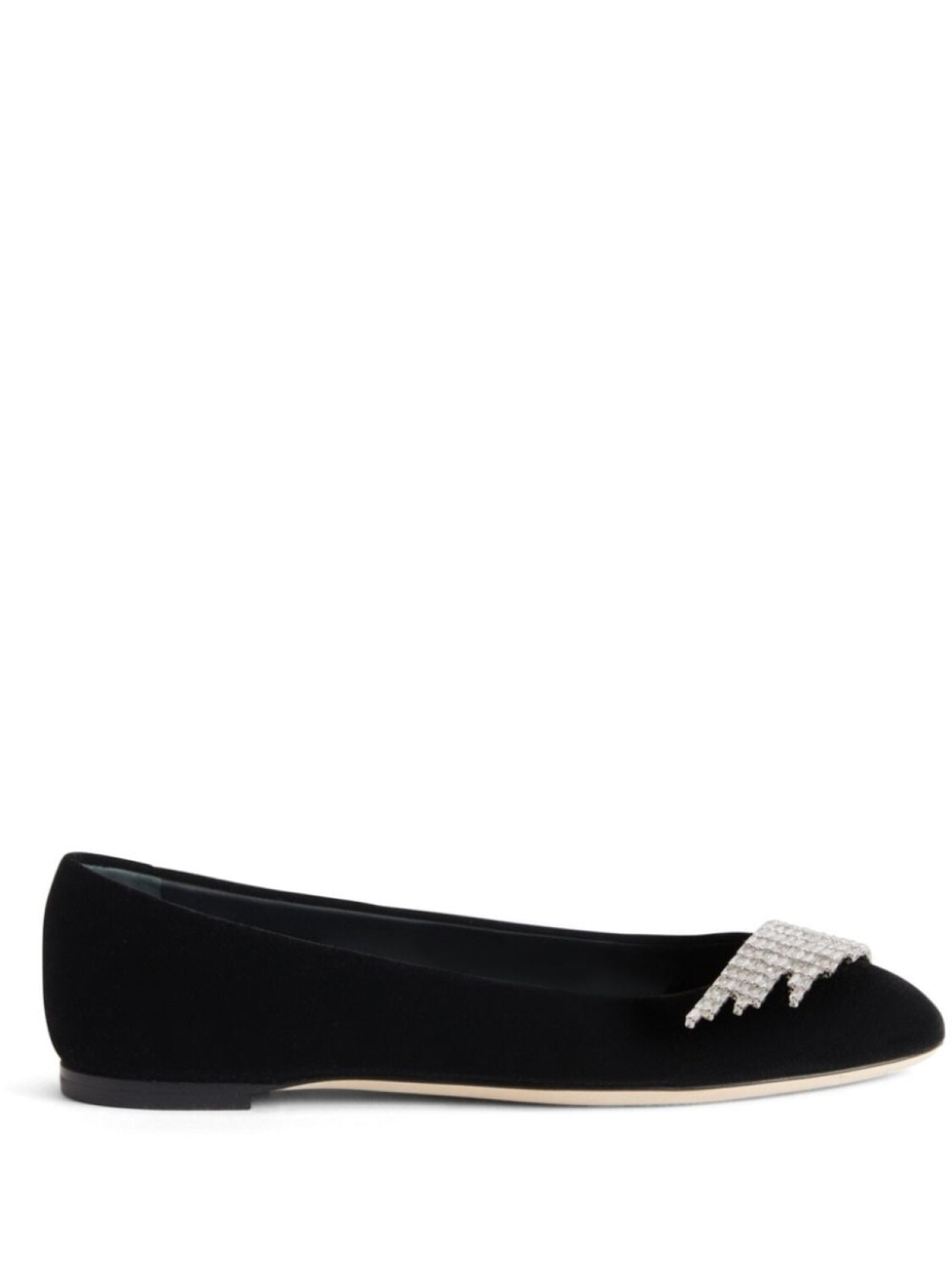

Giuseppe Zanotti балетки Iveery с кристаллами, черный