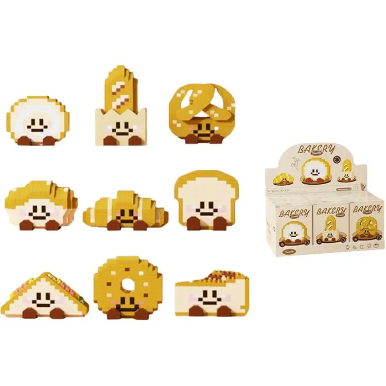 

Пазл-конструктор Puffy Brain CH Rolling Building Blocks Mini Grain в слепом боксе/полный набор 9 шт Pippi beans