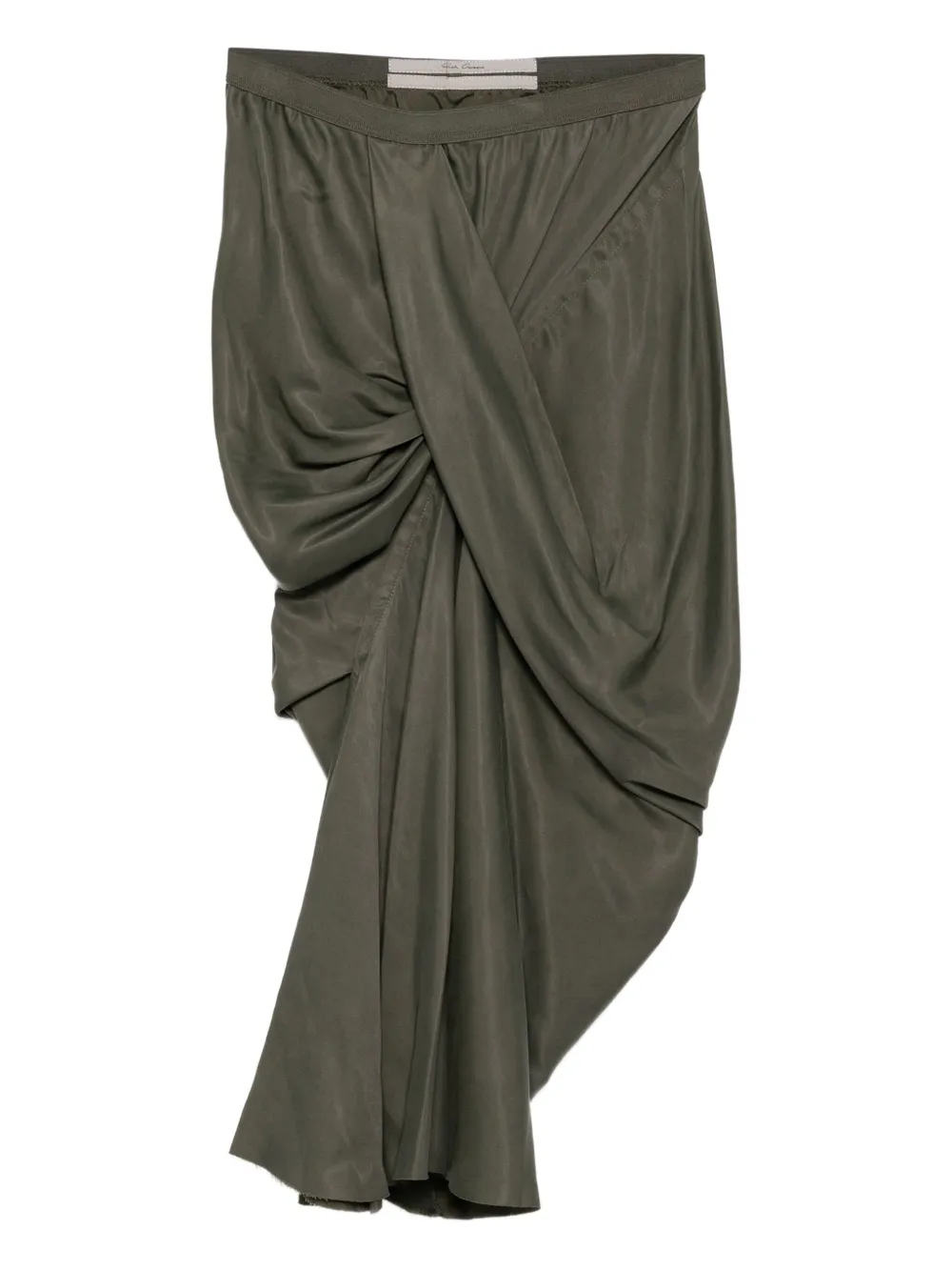 

Юбка из купро Rick Owens, зеленый