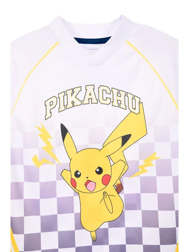 Футболка с принтом Pokémon, белый/фиолетовый — фото 3
