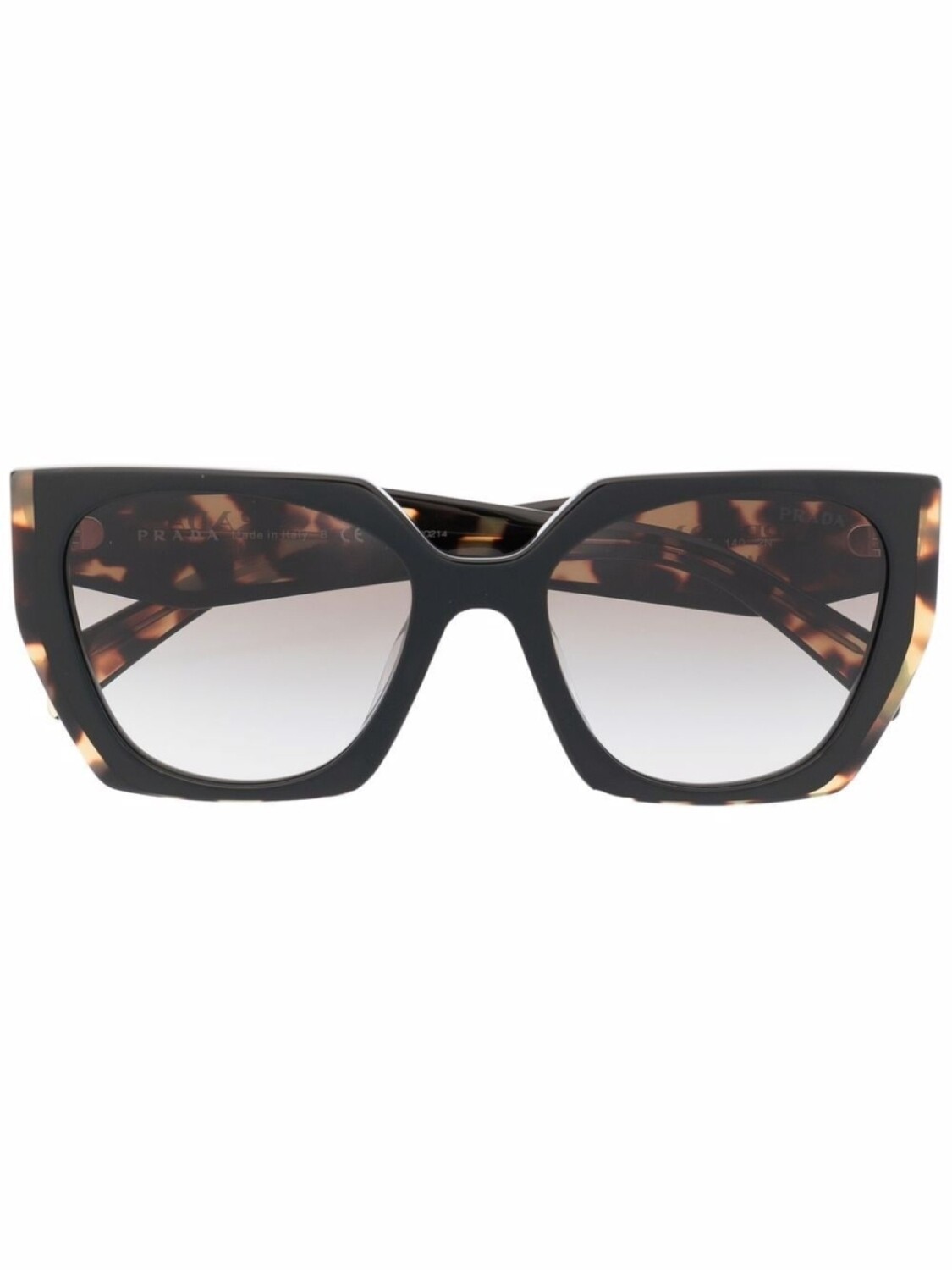 

Prada Eyewear солнцезащитные очки в оправе 'кошачий глаз', коричневый