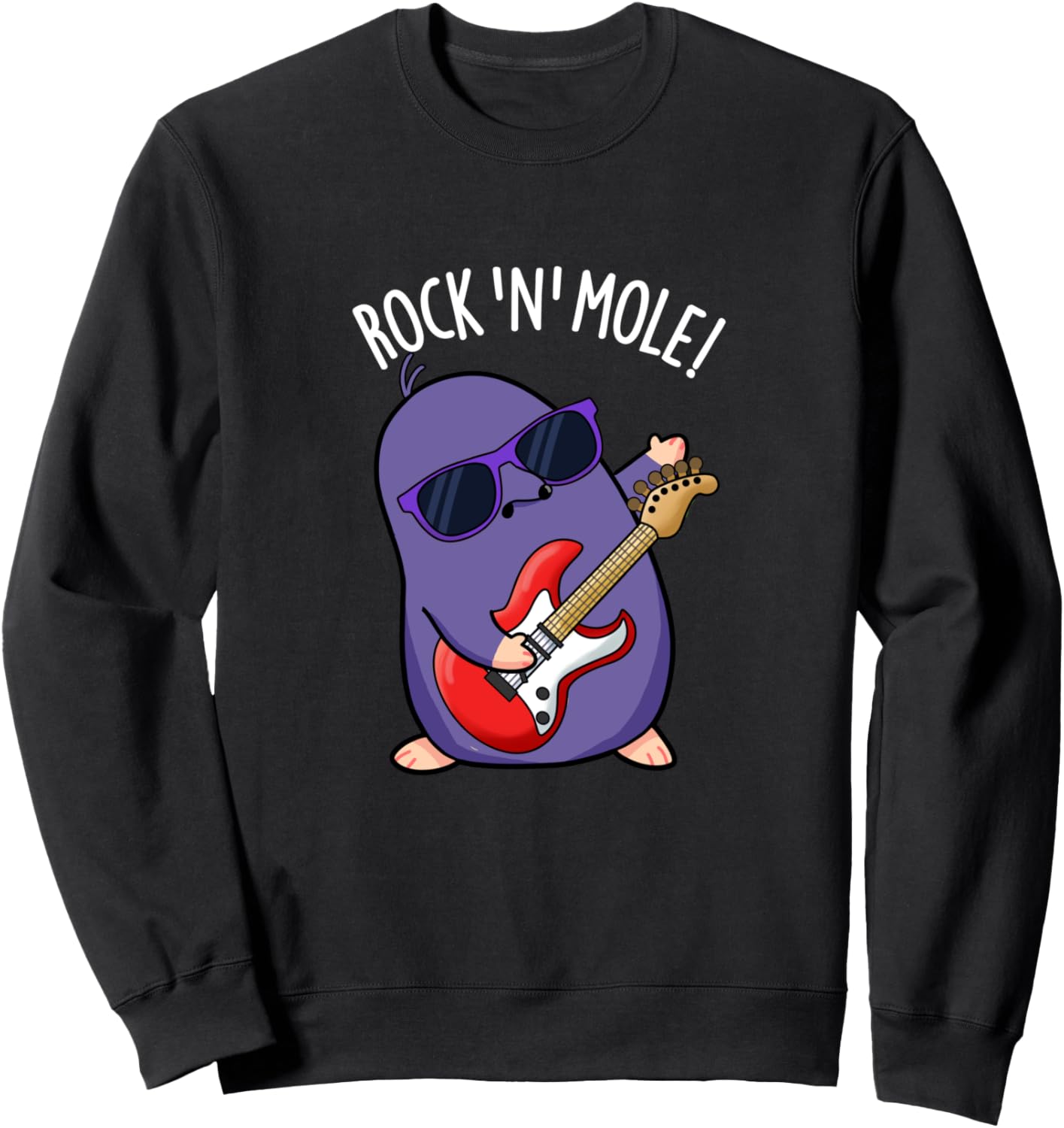 

Толстовка с забавным рисунком животных Rock & Mole Punny Bone, черный