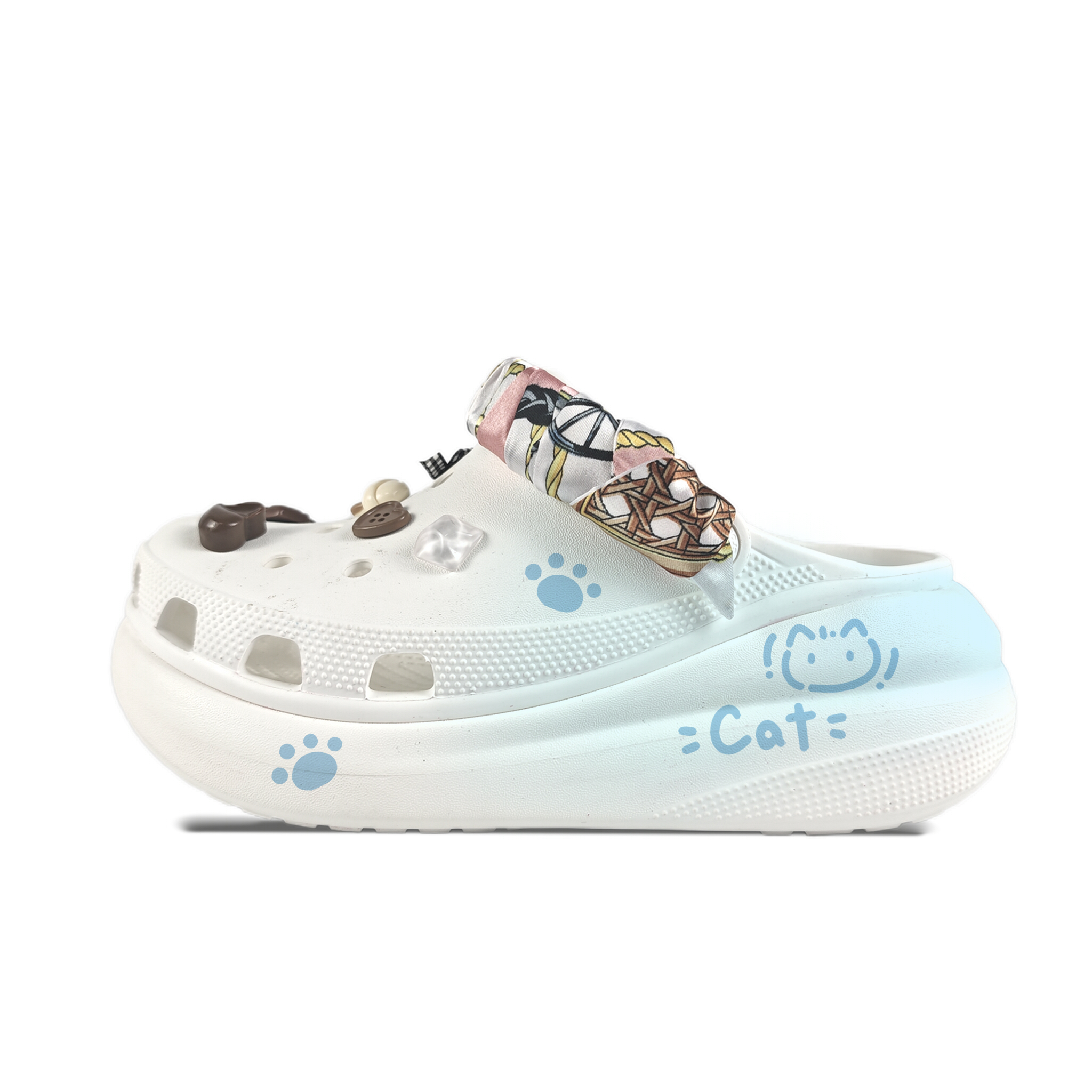 Crocs Сабо Crush Clog унисекс белые