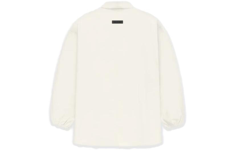Рубашка с длинными рукавами из хлопковой смеси Fear Of God Essentials, цвет Cloud Dancer — фото 2