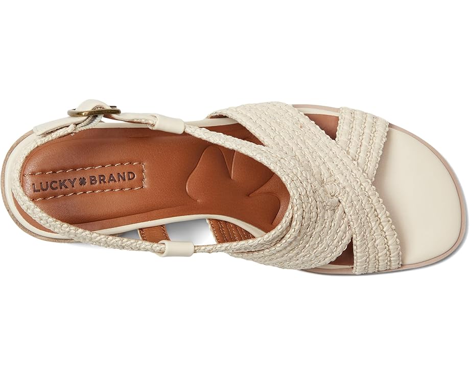 Туфли Lucky Brand Sasina Cut Out Heeled Sandals, цвет Parchment — фото 2