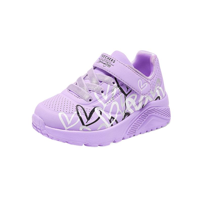 Skechers Kids Низкие детские ботиночки Lavender Multicolor для малышей — фото 2