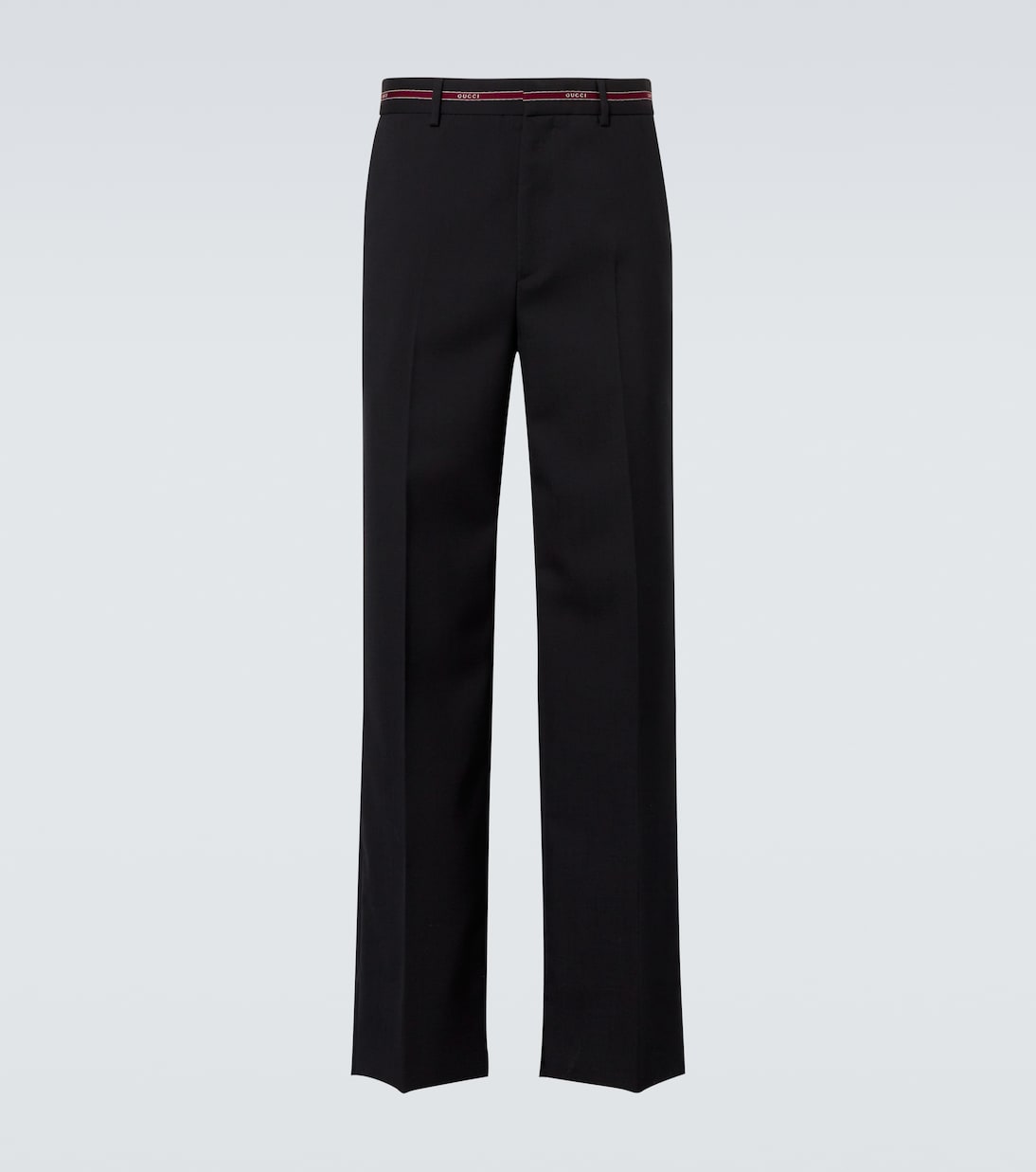

Широкие брюки из шерсти с логотипом Gucci, Blue/Red
