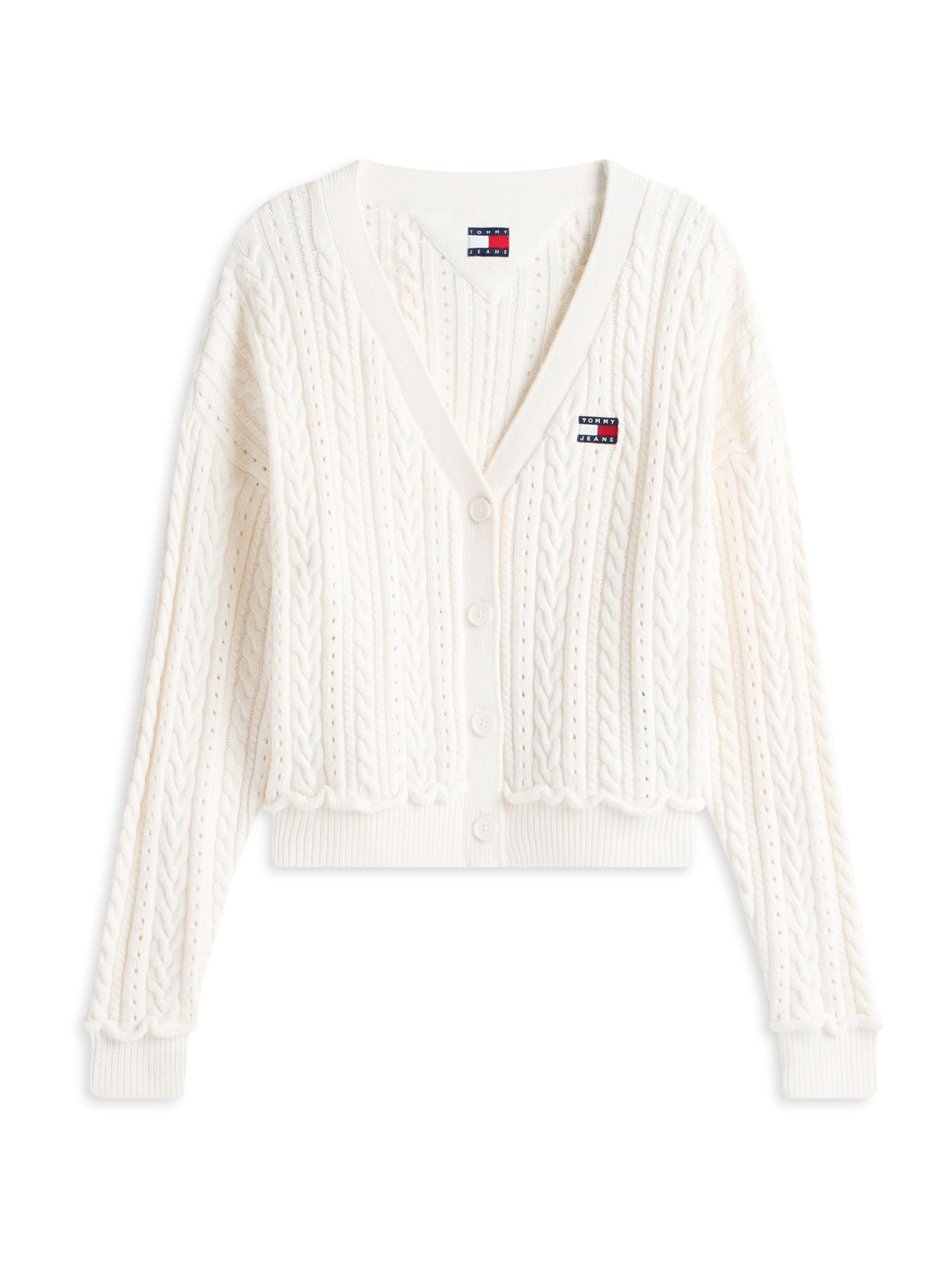 

Tommy Jeans Вязаный кардиган в белом цвете