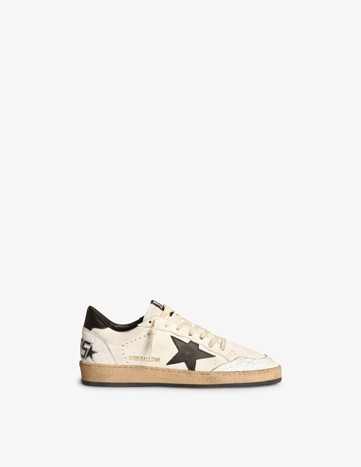 

Кроссовки Ballstar Golden Goose, цвет White/Ice/Beige Brown Leo
