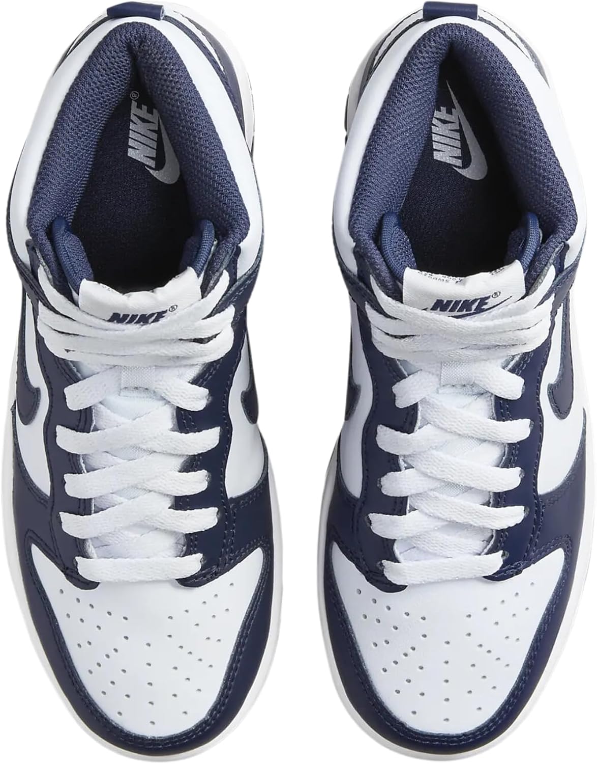 Детские кроссовки Nike Dunk High (Gs) унисекс, белый — фото 3