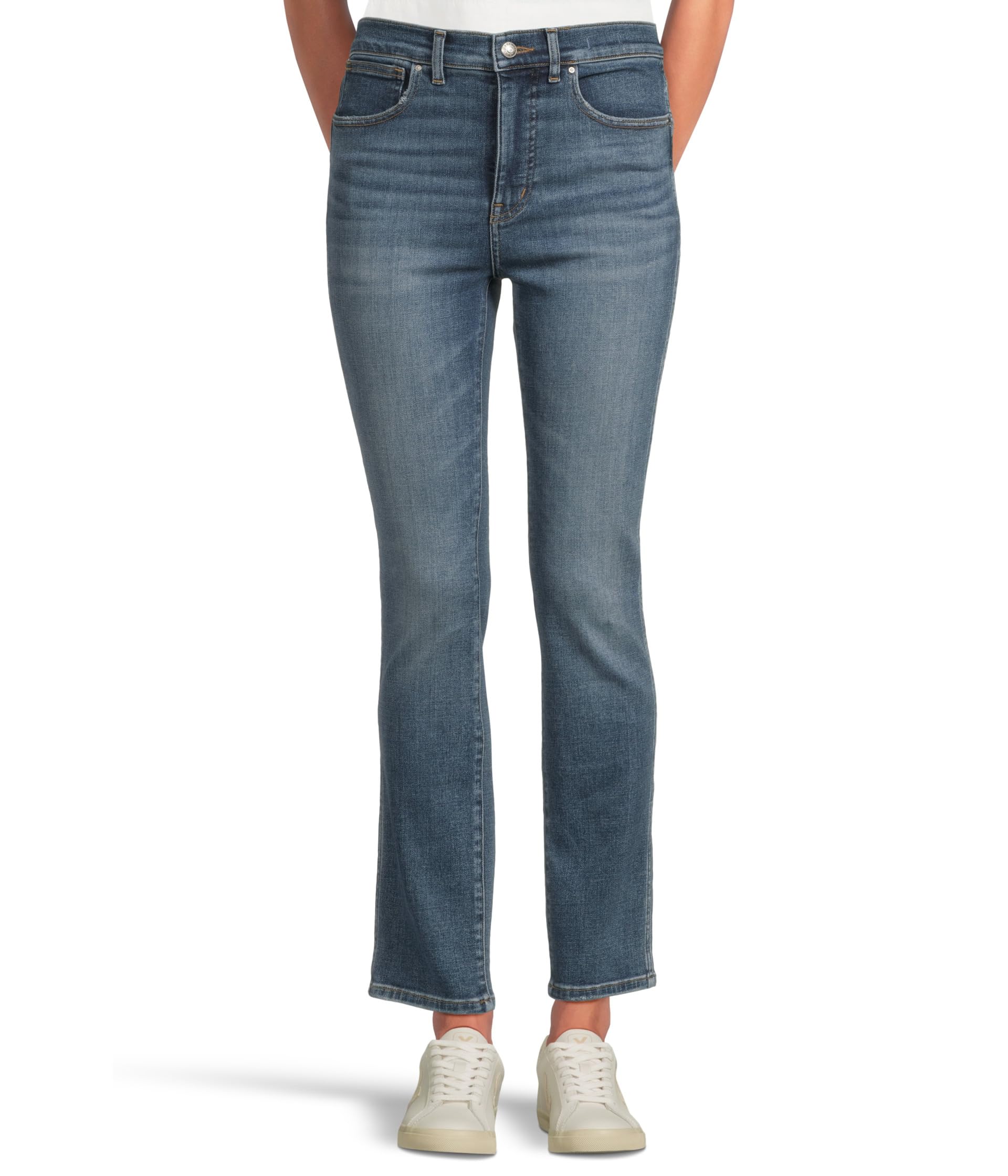 

Джинсы Madewell Stovepipe In Light Wash With Step Hem, Ashland Wash