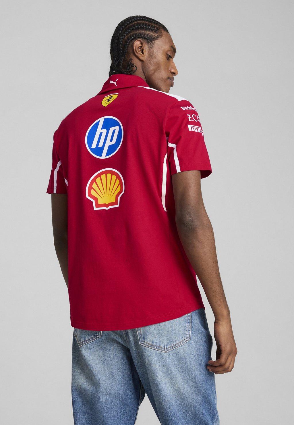 

Рубашка поло SCUDERIA FERRARI 2025 TEAM Puma, красный
