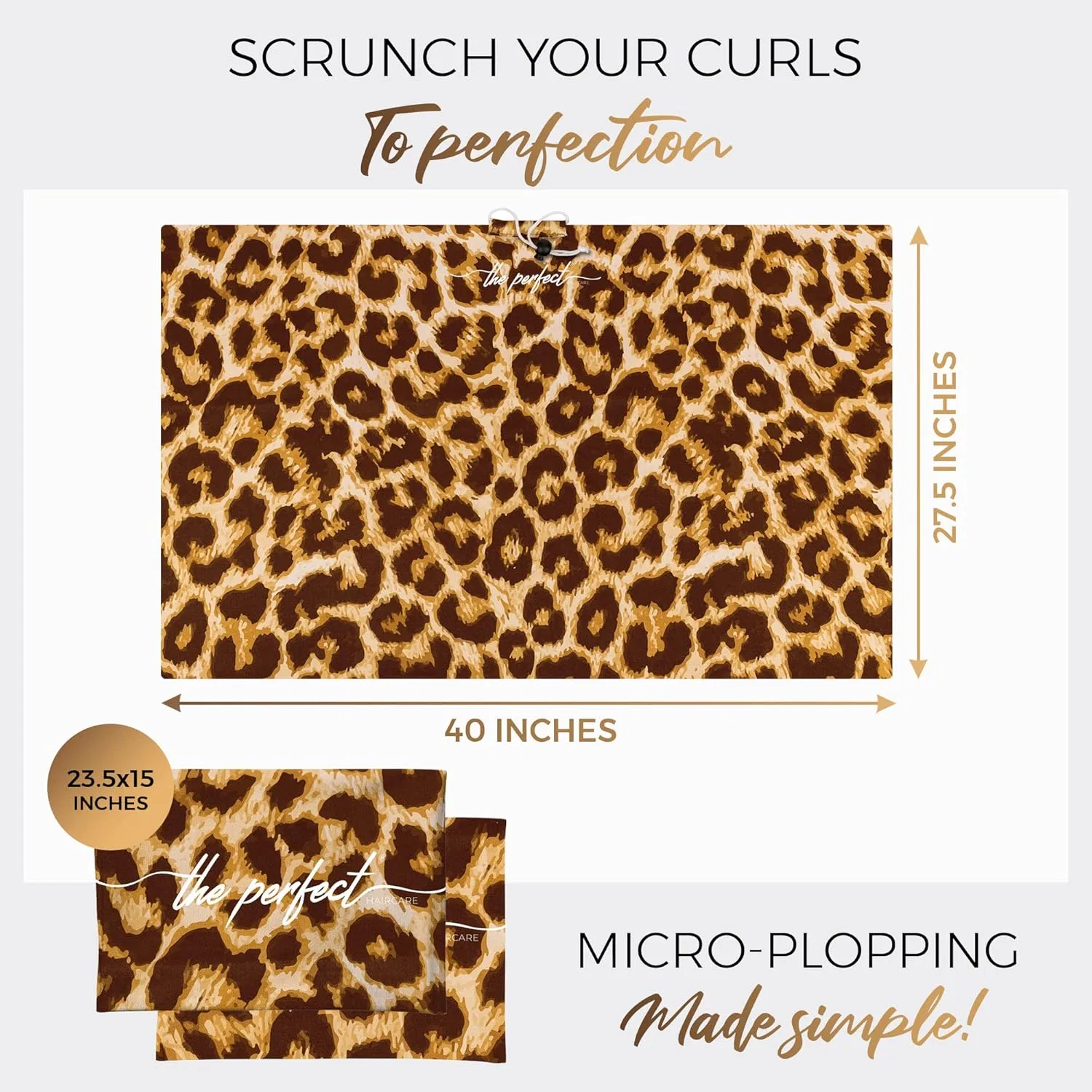 Набор полотенец для сушки кудрявых волос THE PERFECT HAIRCARE The Perfect Haircare, Leopard — фото 3
