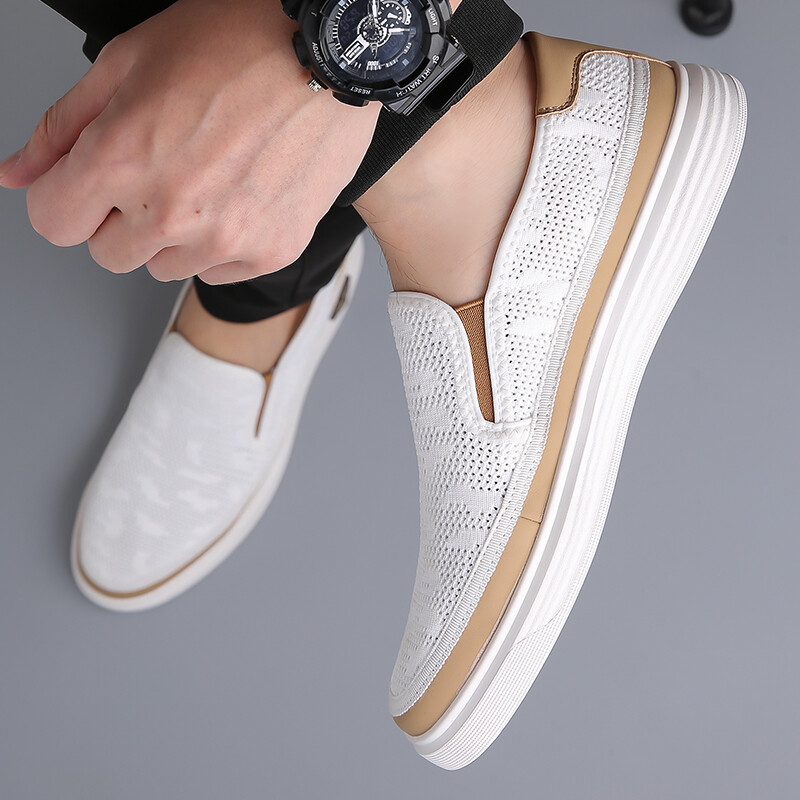 Туфли мужские Men"s Casual Men Low-Top Captain Illy, белый — фото 3